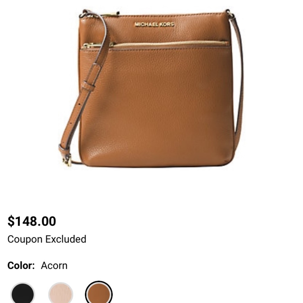 Michael Kors Riley small flat crossbody purse